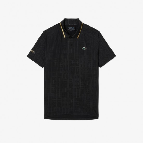 CAMISA LACOSTE POLO SPORT X NOVAK DJOKOVIC - PRETO
